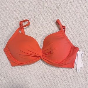 NWT Bleu Rod Beattie Coral Bikini Top